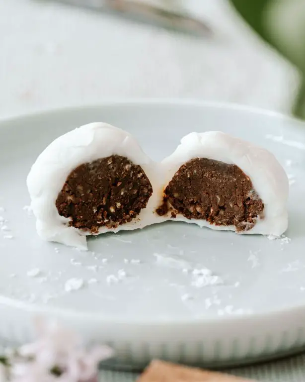 Chocolate Hazelnut Mochi Balls