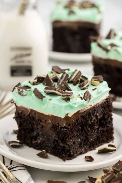 Chocolate Mint Dump Cake