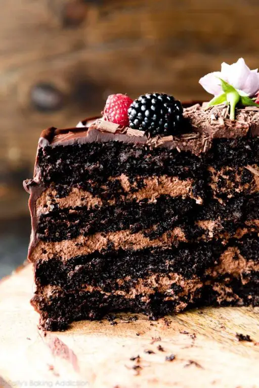 Chocolate Mousse Layer Cake