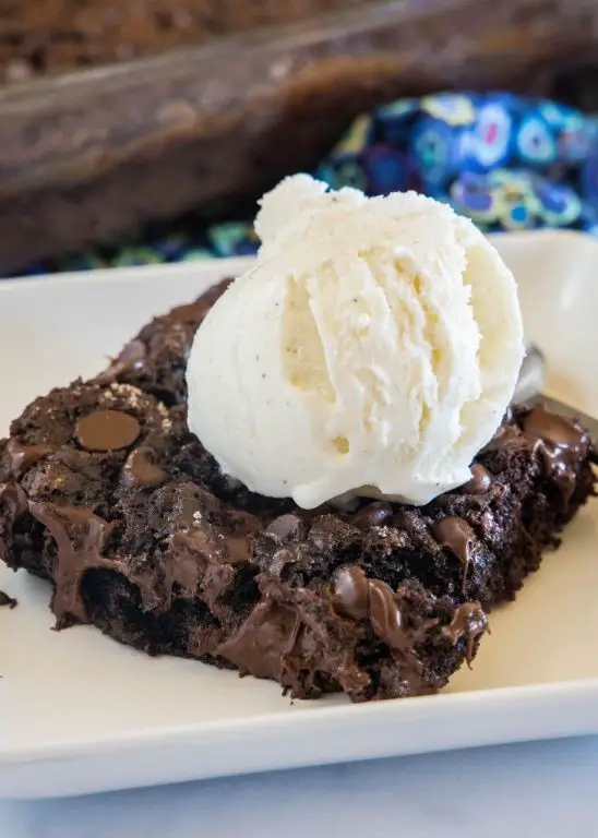Chocolate Vanilla Swirl Dump Cake