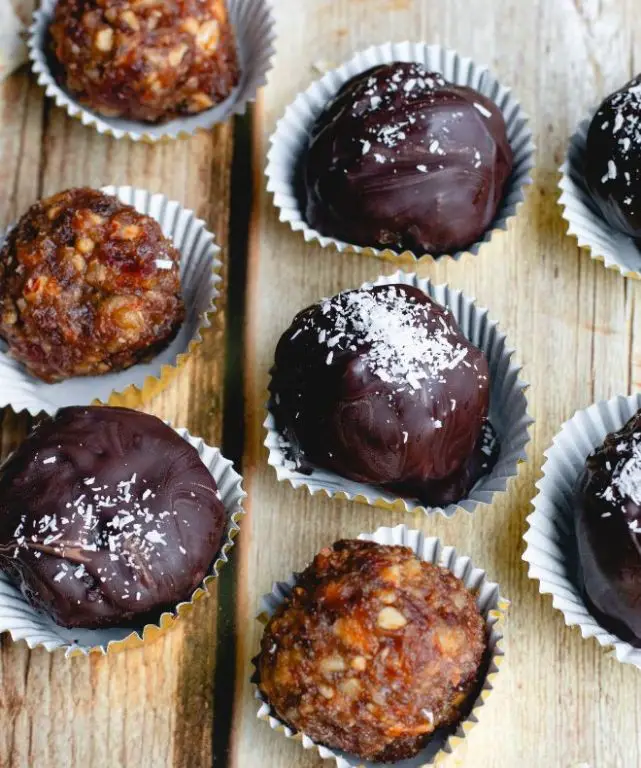 Chocolate-Dipped Charoset Bites