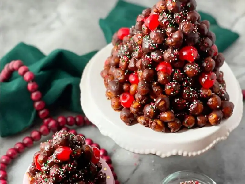 Chocolate-Dipped Struffoli Bites