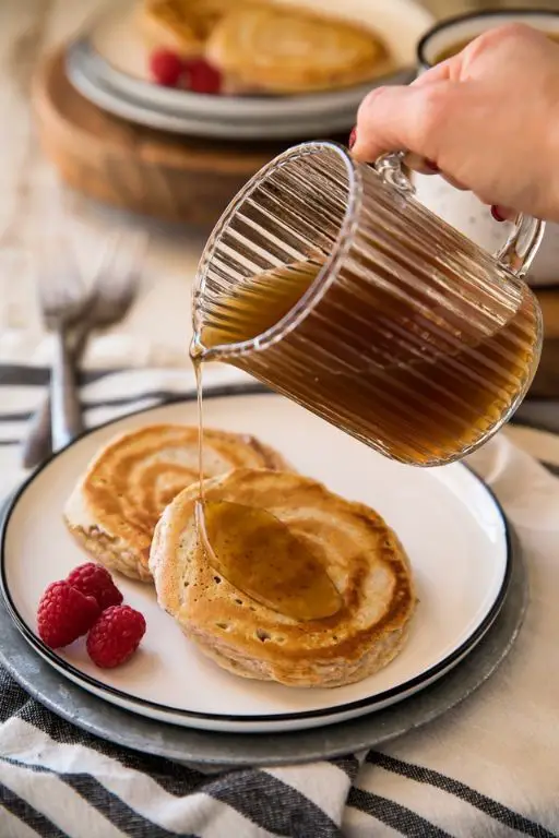 Cinnamon Roll Protein Pancakes