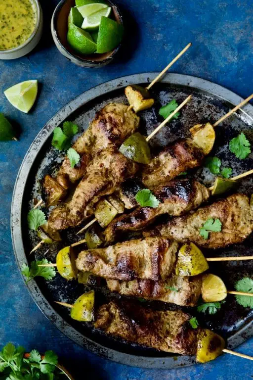 Citrus Marinated Pork Sirloin Skewers