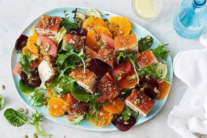 Citrus-Marinated Pork Belly Salad