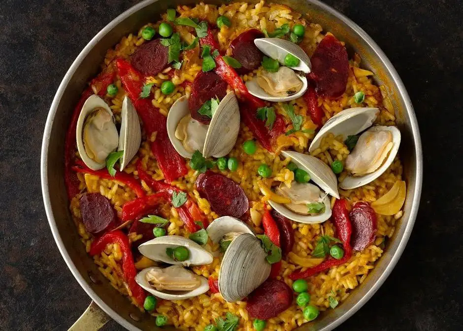 Clam and Chorizo Paella