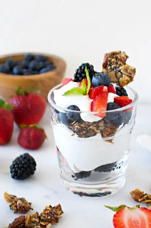 Coconut Cream Parfait with Granola Crunch