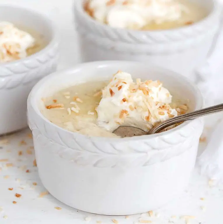 Coconut Cream Pudding with Whipped Topping
