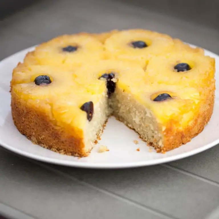 Coconut Flour Pineapple Upside-Down Cake