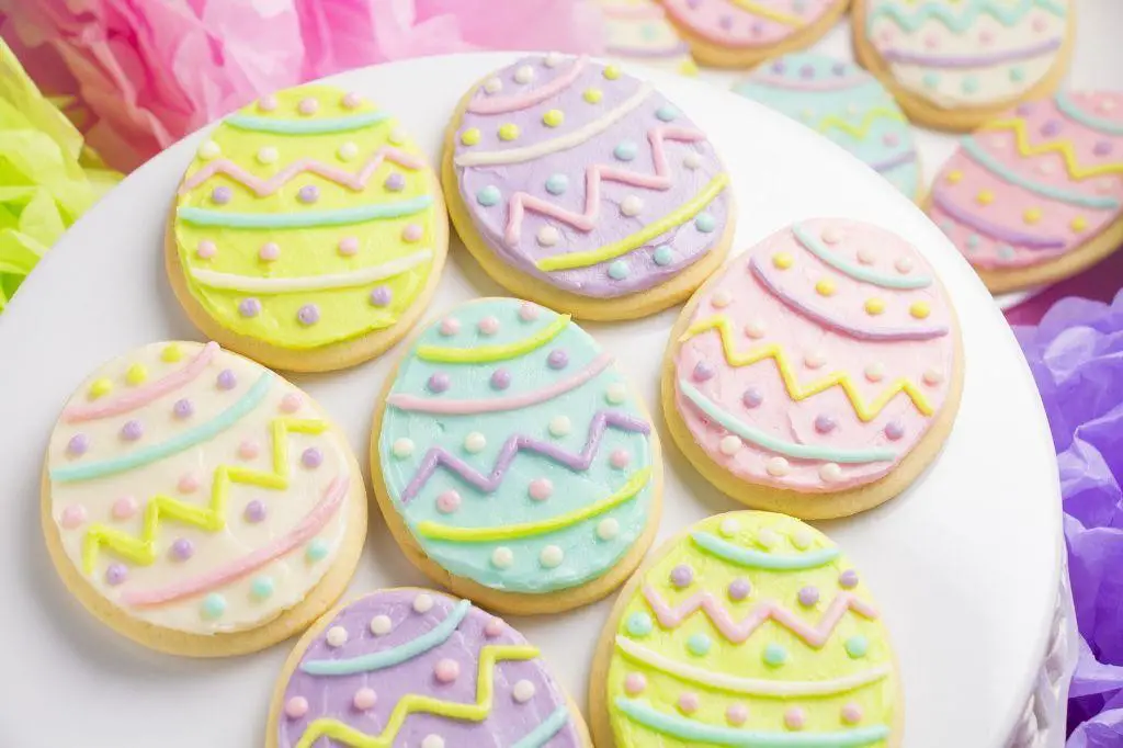 Colorful Easter Egg Cookies