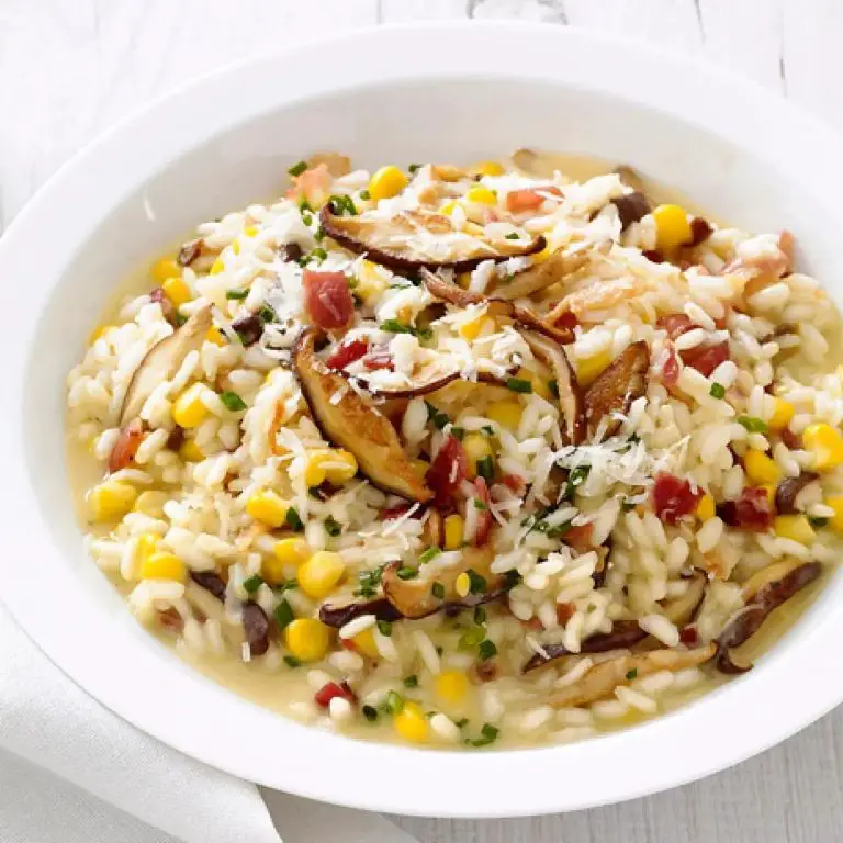 Corn and Mushroom Risotto
