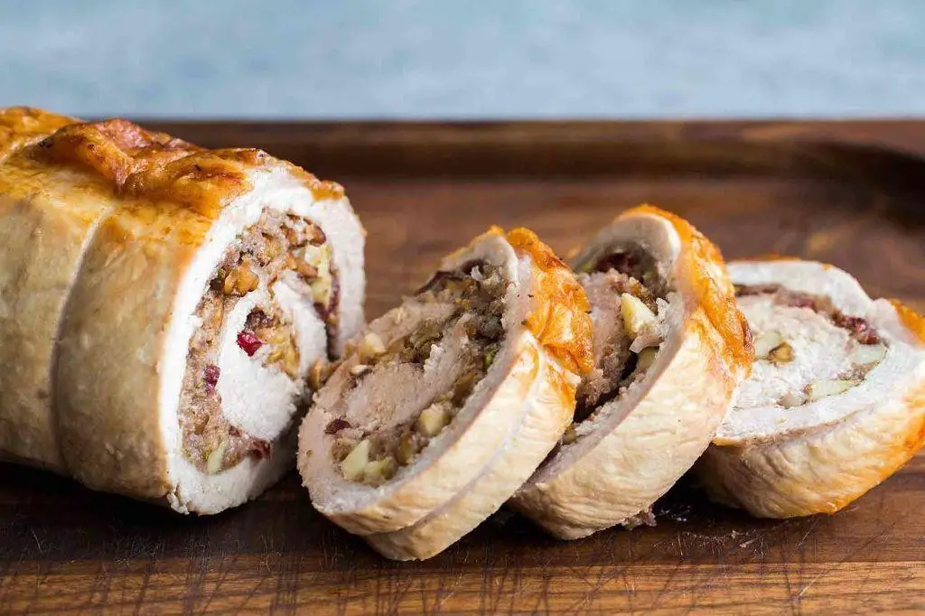 Cranberry Apple Stuffed Pork Tenderloin