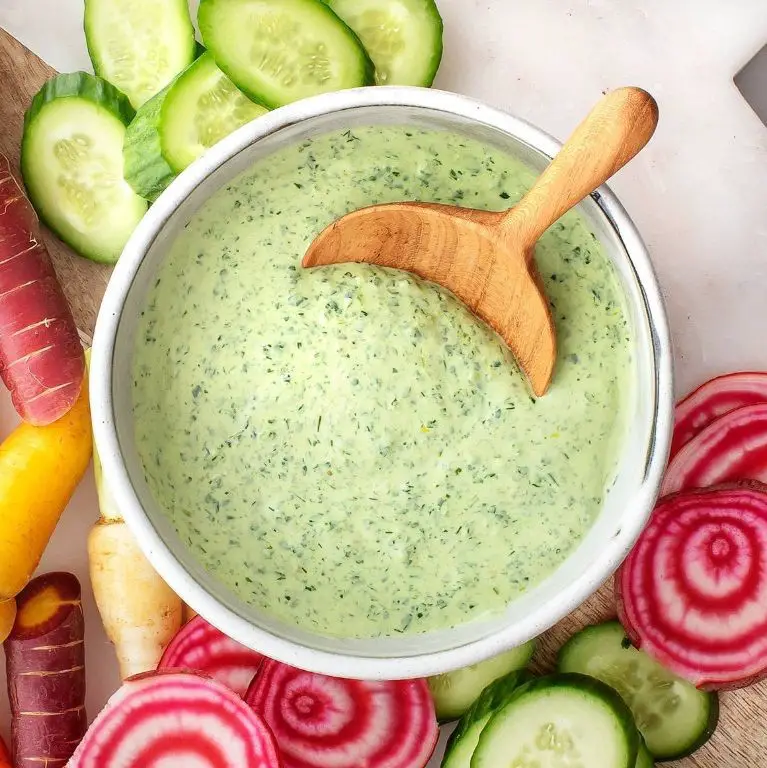 Creamy Green Goddess Dressing with Greek Yogurt