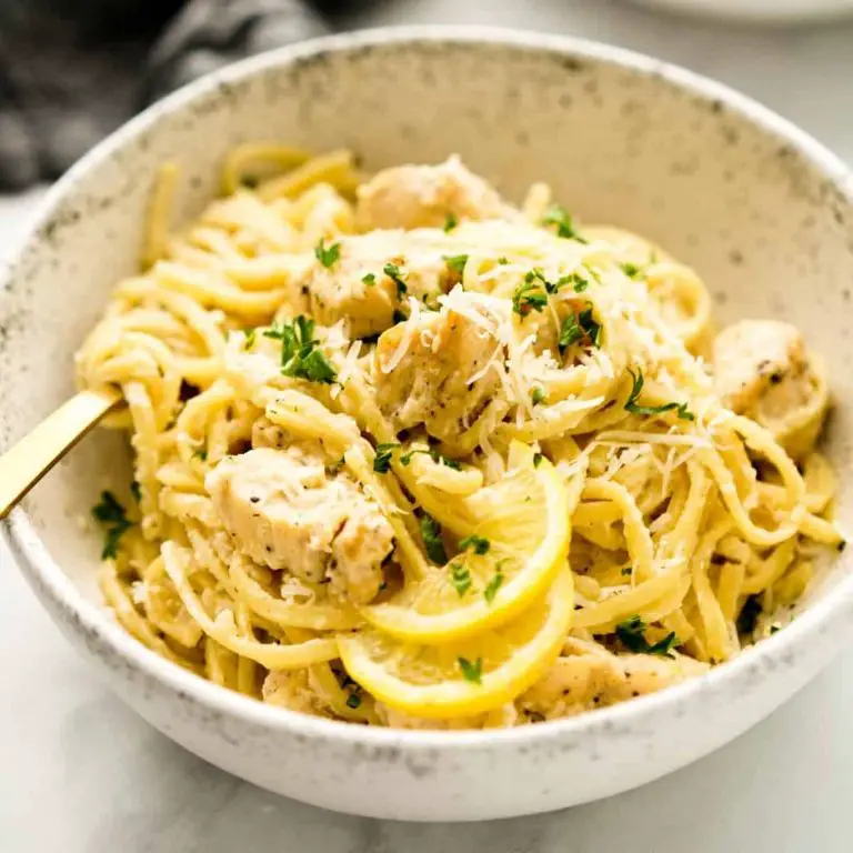 Creamy Lemon Garlic Chicken Pasta