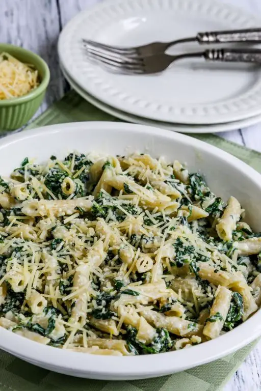 Creamy Parmesan Wilted Lettuce Pasta