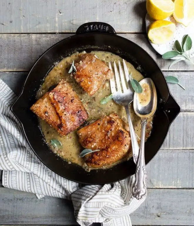 Crispy Pan-Fried Pork Belly with Herbs