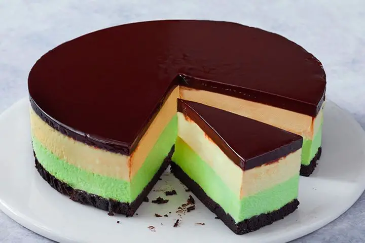 Dark Chocolate Mint Mousse Cake