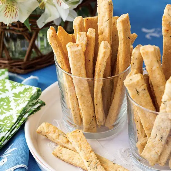 Dill and Havarti Cheese Straws