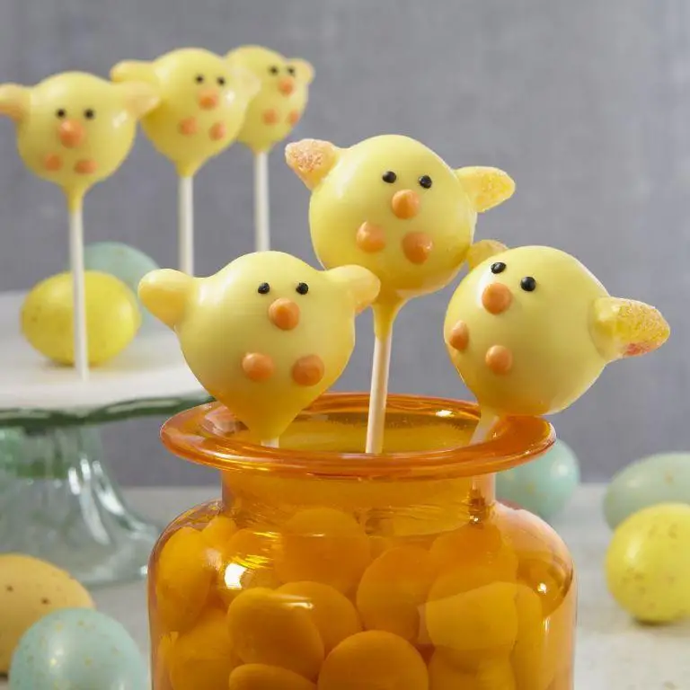 Easter Chick Cake Pops