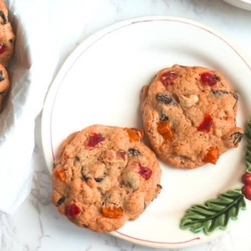 Easy Fruitcake Cookies with Orange Zest