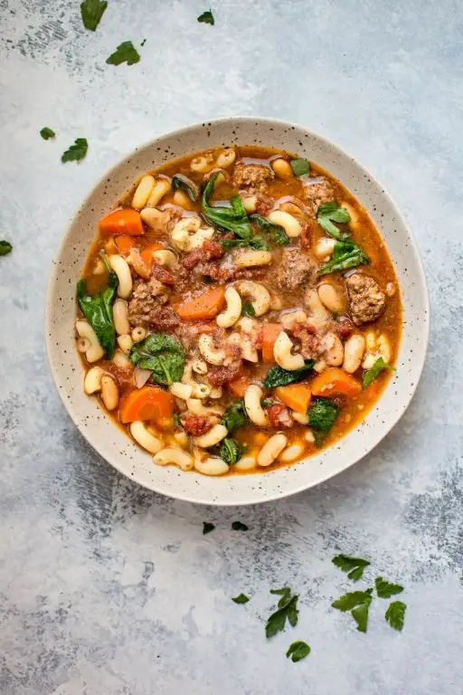 Easy Italian Sausage Soup in the Crock Pot