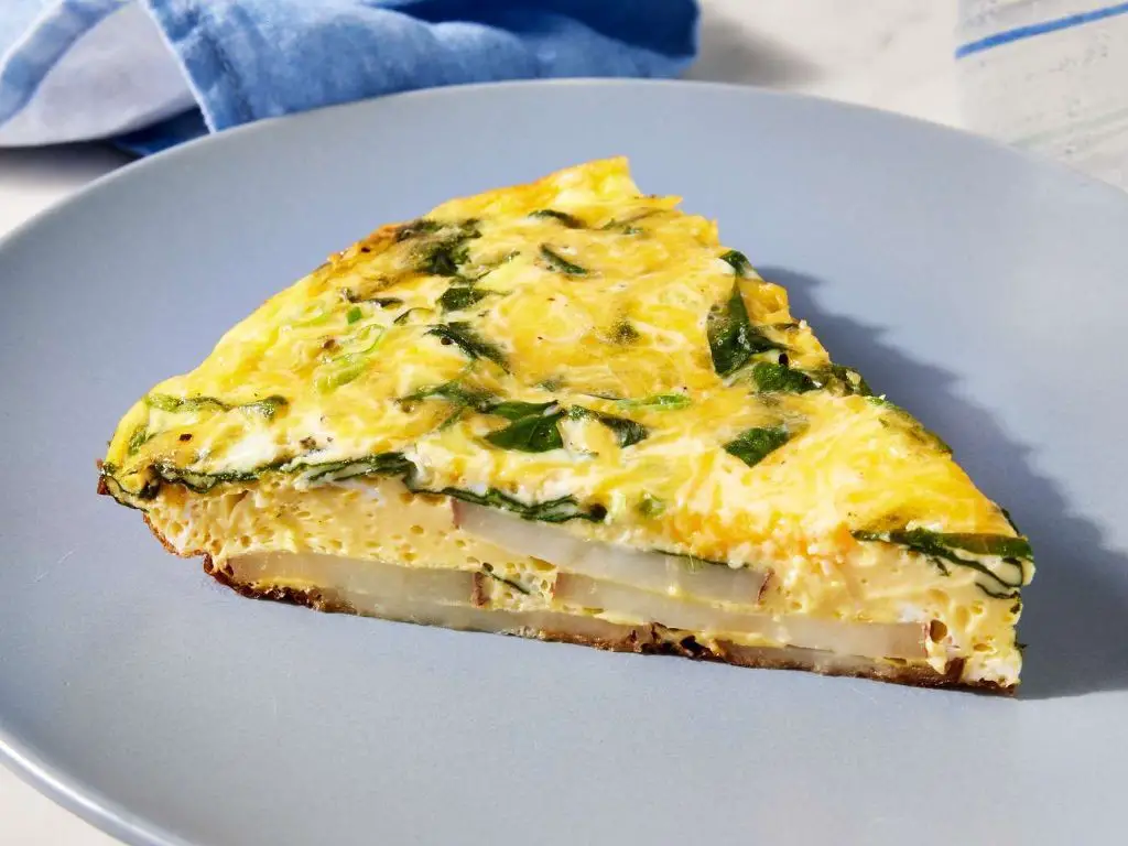 Easy Potato and Spinach Frittata