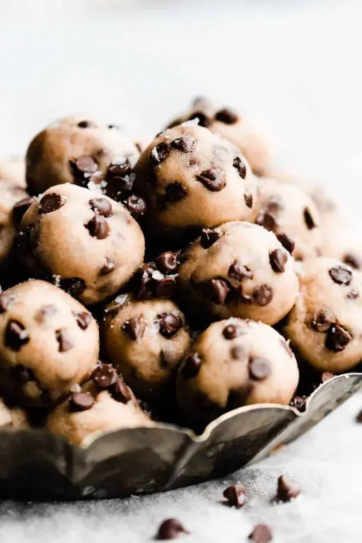 Edible Chocolate Chip Cookie Dough Bites