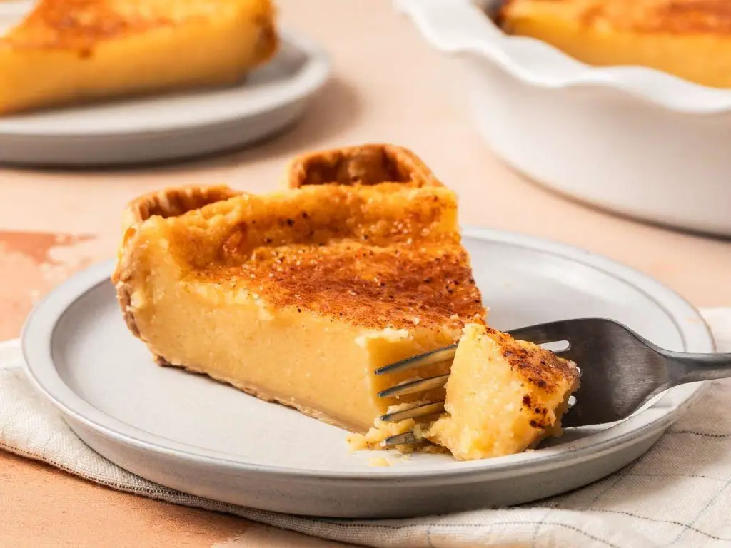 Eggnog Custard Pie