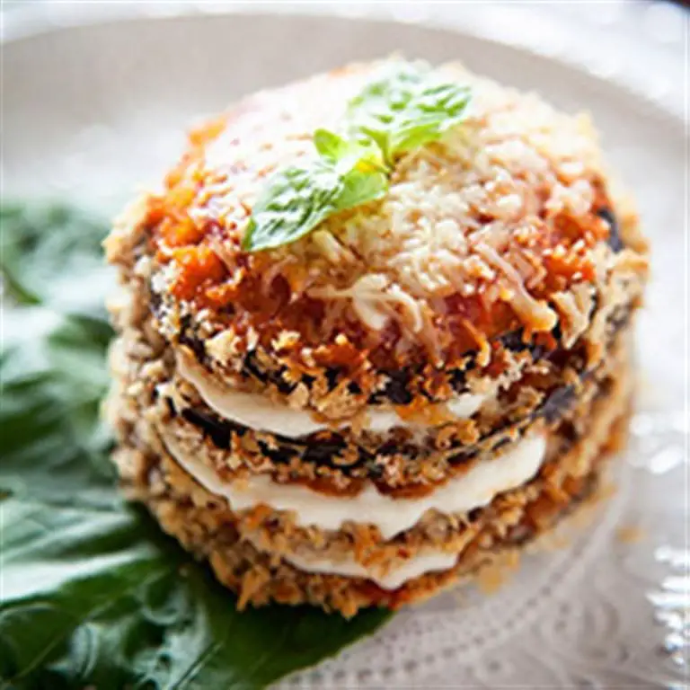 Eggplant Parmesan Stacks