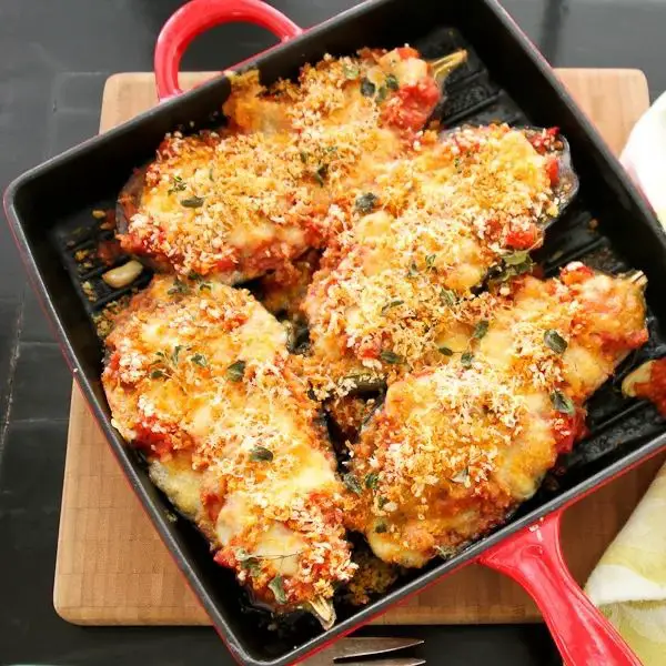 Eggplant Parmesan with Fresh Mozzarella