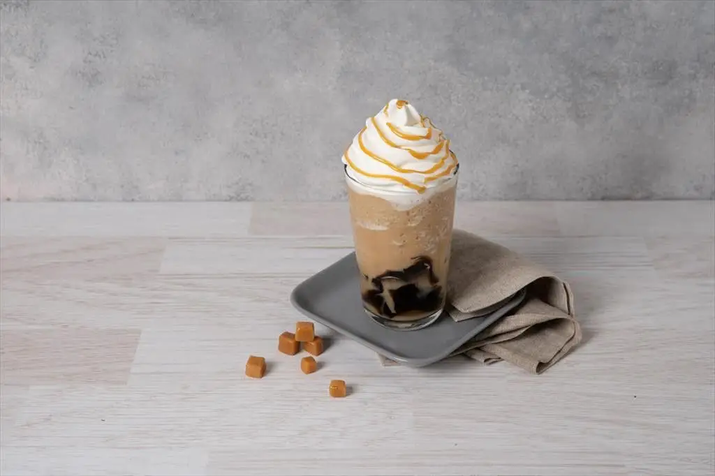 Espresso Coffee Jelly with Caramel Drizzle