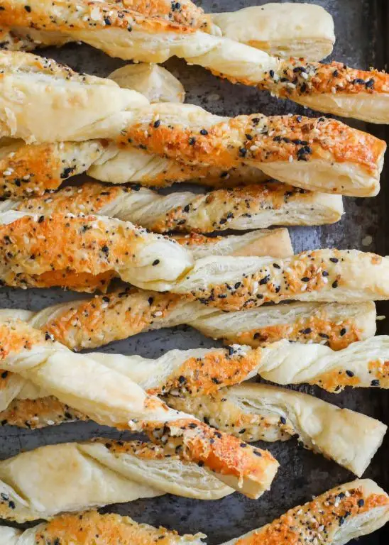 Everything Bagel Seasoned Cheese Straws