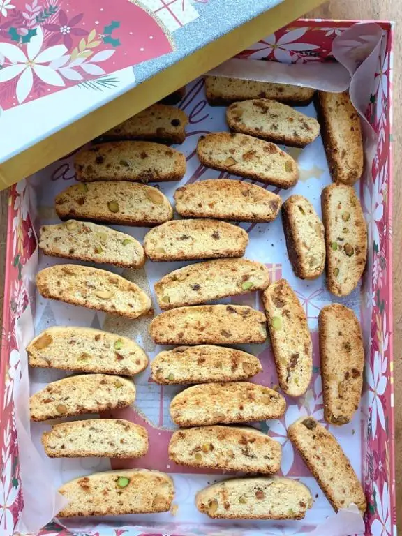 Fig and Pistachio Biscotti