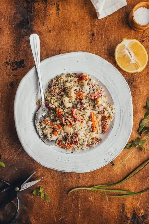 Fonio Salad with Roasted Vegetables