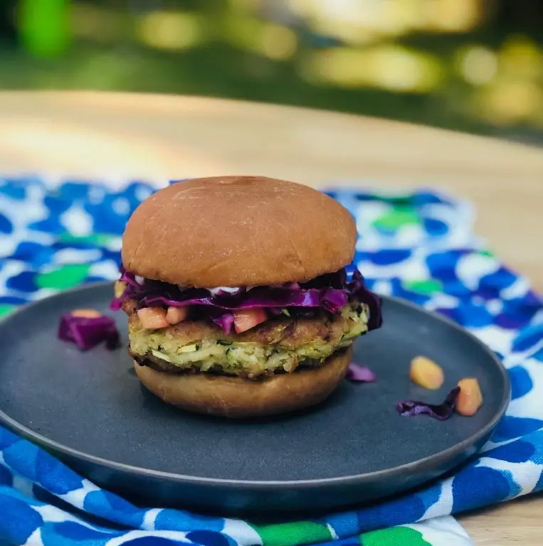 Fonio and Black Bean Burgers