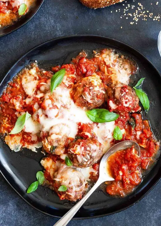 Fresh Mozzarella Stuffed Meatballs