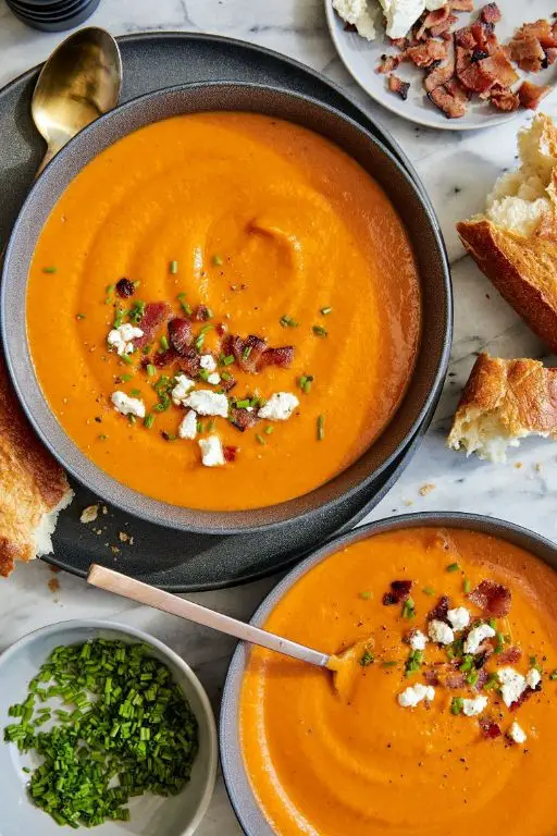 Frozen Squash and Bacon Chowder