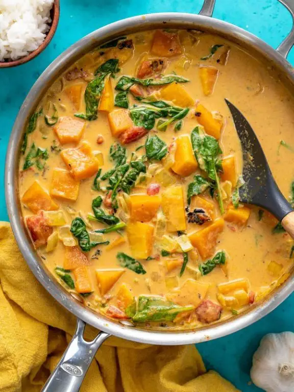 Frozen Squash and Coconut Curry