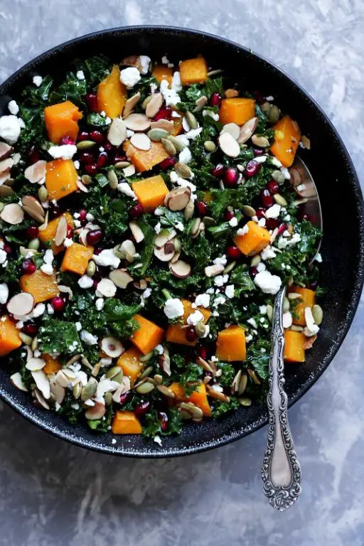 Frozen Squash and Kale Salad