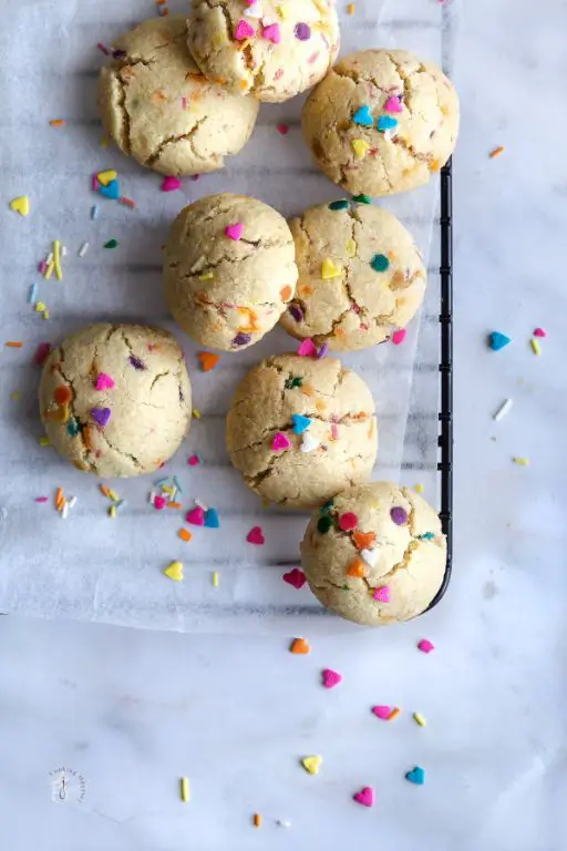 Funfetti Air Fryer Cookies with Rainbow Sprinkles