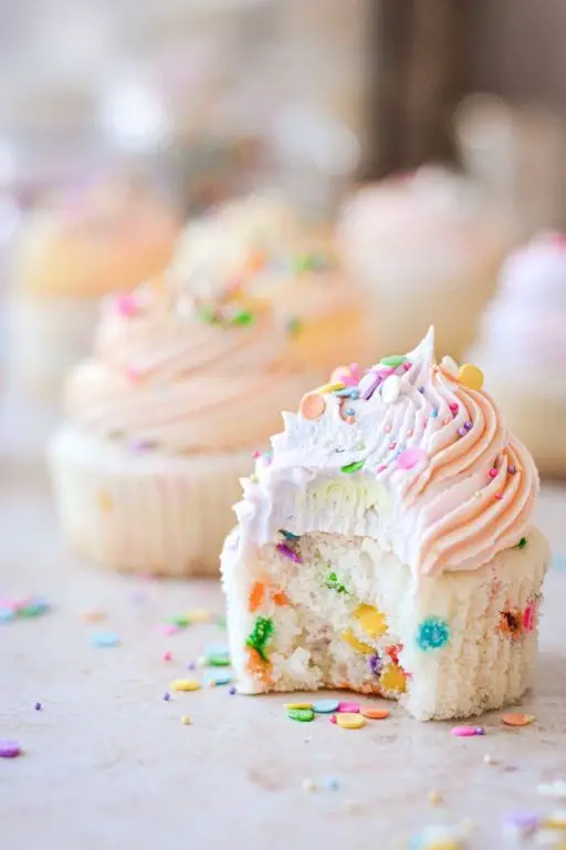 Funfetti Mini Cupcakes with Rainbow Sprinkles