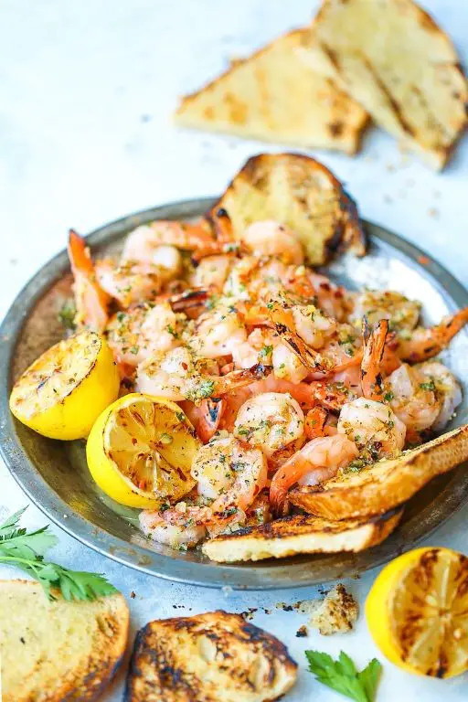 Garlic Butter Grilled Shrimp