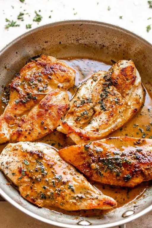 Garlic Butter Pan Seared Chicken Breast