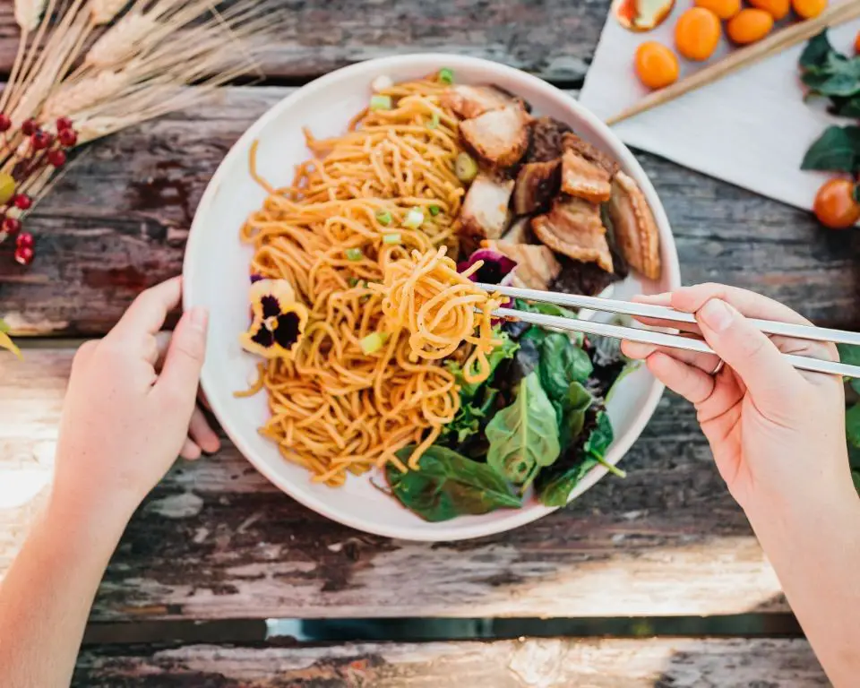 Garlic Butter Pork Belly Noodles