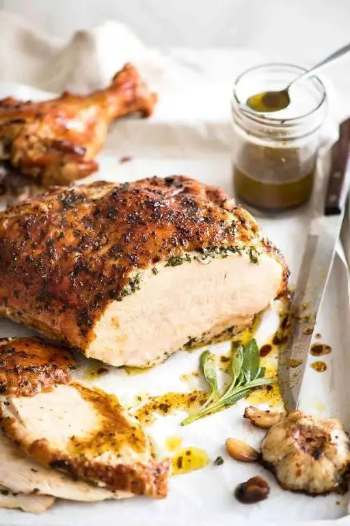 Garlic Herb Butter Roasted Turkey