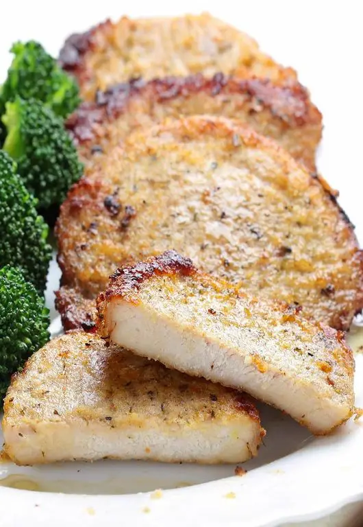 Garlic Parmesan Baked Pork Chops