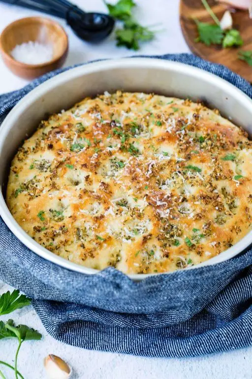 Garlic Parmesan Focaccia Bread