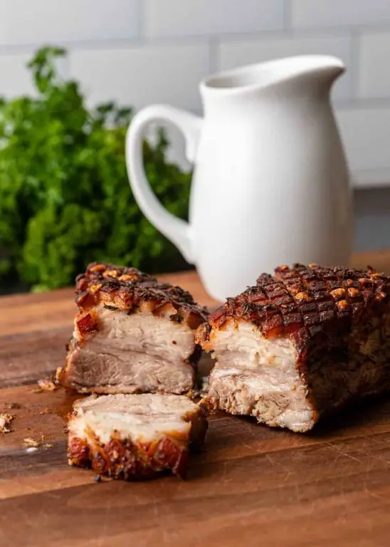 Garlic and Herb Grilled Skinless Pork Belly