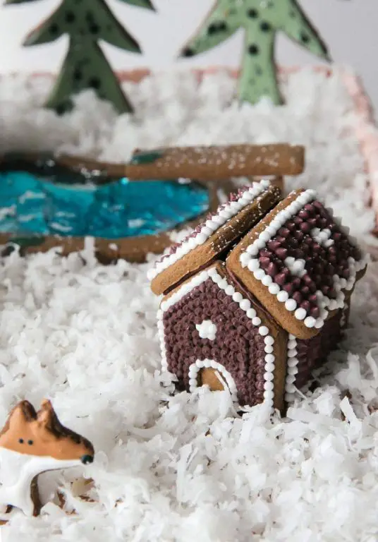 Gingerbread House with Coconut Flake Roof