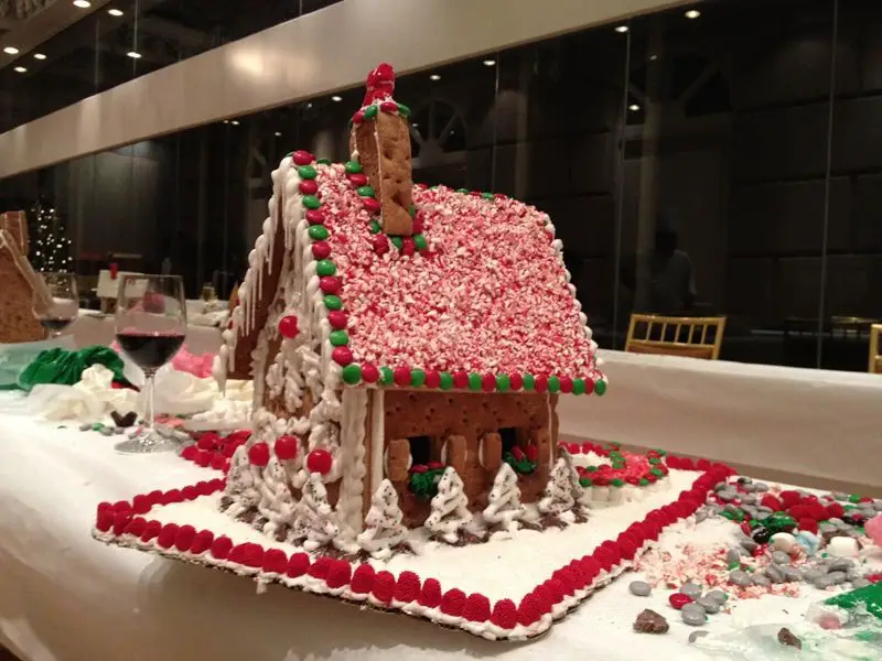 Gingerbread House with M&M Accents